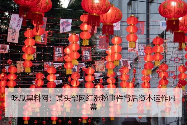 吃瓜黑料网：某头部网红涨粉事件背后资本运作内幕